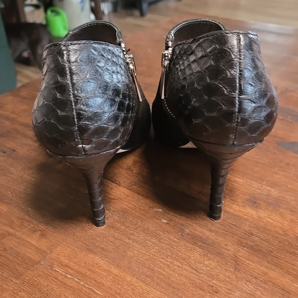 Michael Kors Clara Leather Suede High Heel Bootie Womens Size 8